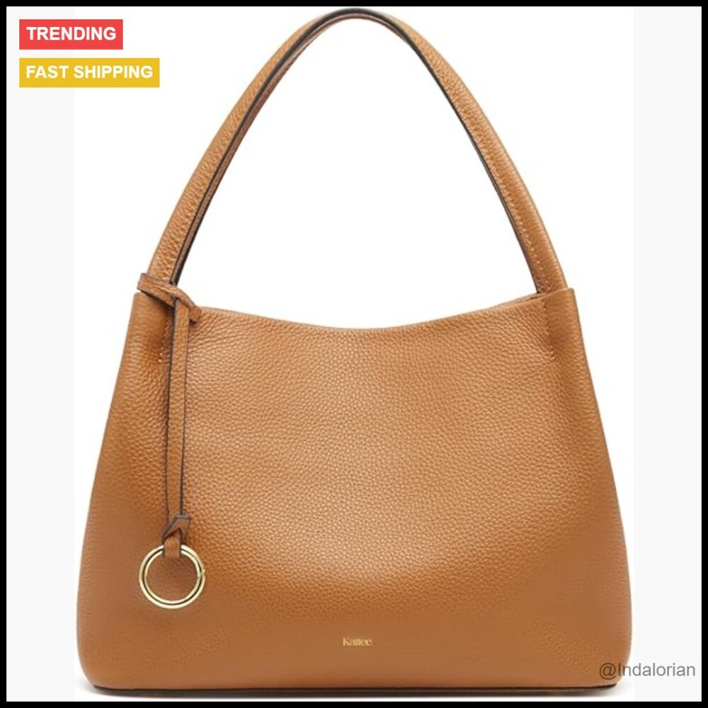 Genuine Leather Satchel Crossbody Bag Adjustable Strap Multi-Pocket Chic